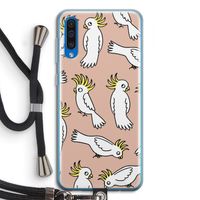 Papegaai: Samsung Galaxy A50 Transparant Hoesje met koord