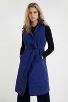 Lang gewatteerd vest - BLUE - XL