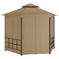 Prieel met zijwanden 3,1x2,7 m taupe Prieel met zijwanden 3,1x2,7 m taupe
