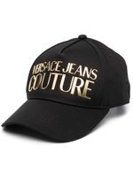 Versace Jeans Couture casquette en coton à logo imprimé - Noir - thumbnail