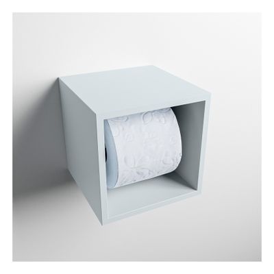 Mondiaz EASY Toiletrolhouder solid surface in- en opbouw 16x16 cm kleur Clay
