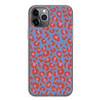 Leopard blue: iPhone 11 Pro Transparant Hoesje
