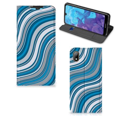 Huawei Y5 (2019) | Hoesje met Magneet | Waves Blue