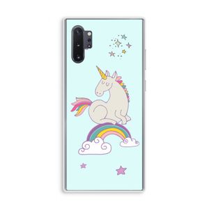 Regenboog eenhoorn: Samsung Galaxy Note 10 Plus Transparant Hoesje