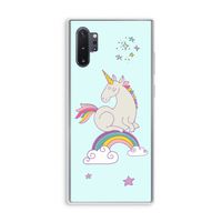 Regenboog eenhoorn: Samsung Galaxy Note 10 Plus Transparant Hoesje