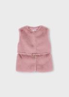 Mayoral winter vest meisjes - roze - met riem