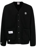 AAPE BY *A BATHING APE® veste bomber à logo appliqué - Noir - thumbnail