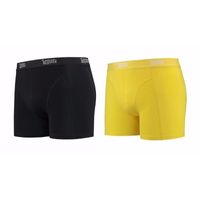 Lemon and Soda boxershorts 2-pak zwart en geel S S  -