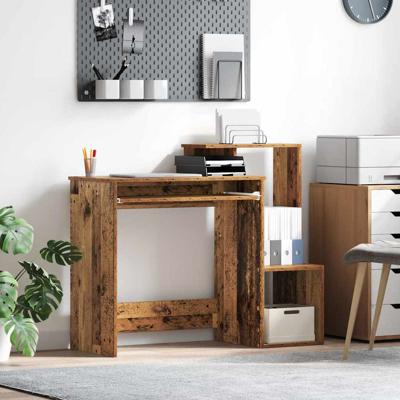 Bureau met plank Oud hout 106 x 40 x 88.5 cm Bewerkt hout