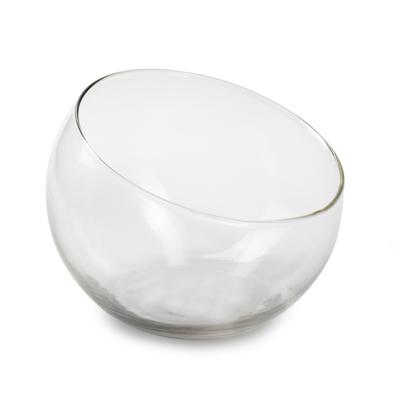 Jodeco Bobby - helder transparant glas - bol vaas - D15 x H12 cm
