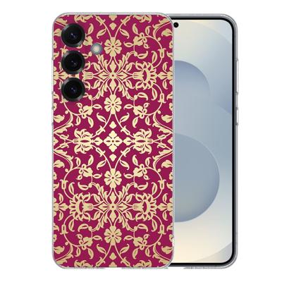 TPU Hoesje Samsung Galaxy S25 Plus - Barok Pink Backcover TPU Hoesje Samsung Galaxy S25 Plus - Barok Pink Backcover