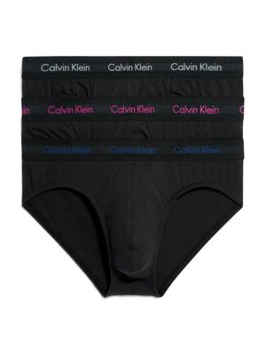 Calvin Klein - 3p Hip Briefs - Cotton Stretch - CAQ, Maat:S