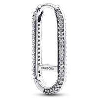 Pandora Me 292796C01 Oorhanger (1!) Hoop Pave Link Single zilver-zirconia wit - thumbnail