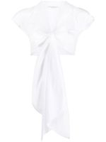 Philosophy Di Lorenzo Serafini blouse courte en taffetas - Blanc