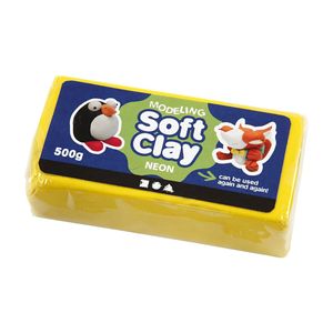 Creativ Company Zachte klei - geel, 500gr.