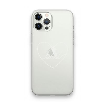 Best heart pastel: iPhone 12 Pro Max Transparant Hoesje