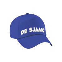 Cadeau pet/cap voor volwassenen - de Sjaak - blauw - vrijgezellenfeest - bruiloft/trouwen - thumbnail
