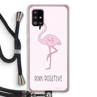 Pink positive: Samsung Galaxy A51 5G Transparant Hoesje met koord