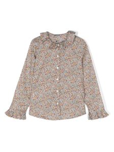 Il Gufo blouse en coton à fleurs - Tons neutres