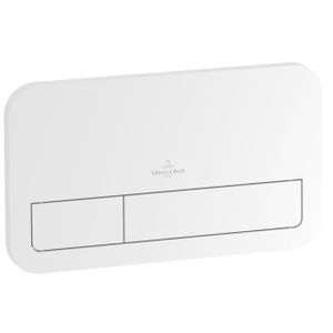 Villeroy & Boch Viconnect 2-knops bedieningsplaat 25,3x14,5 cm. wit glans 92249068