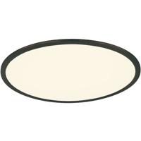 Dimbare LED Plafondlamp 31W - Warm Wit 3000K - Rond Mat Zwart Aluminium