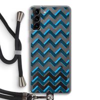 Onderbroken lijn: Samsung Galaxy S21 Plus Transparant Hoesje met koord