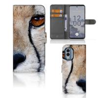 Nokia X30 | Telefoonhoesje | Met pasjeshouder | Cheetah