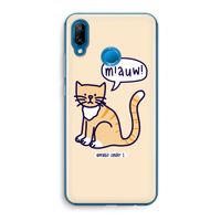 Miauw: Huawei P20 Lite Transparant Hoesje