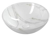 Keramische Opbouw Waskom Sapho Dalma ø 42 cm Wit