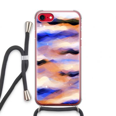 Donkere Wolken: iPhone SE 2020 Transparant Hoesje met koord