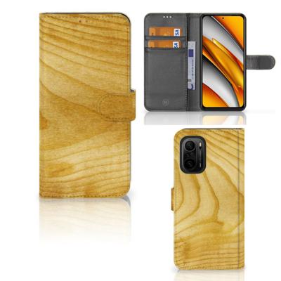 Poco F3 | Xiaomi Mi 11i Book Style Case Licht Hout Poco F3 | Xiaomi Mi 11i Book Style Case Licht Hout