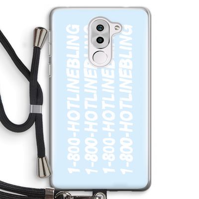 Hotline bling blue: Honor 6X Transparant Hoesje met koord