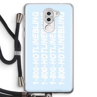 Hotline bling blue: Honor 6X Transparant Hoesje met koord