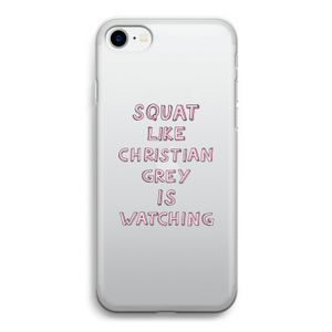 Christian Grey: iPhone SE 2020 Transparant Hoesje