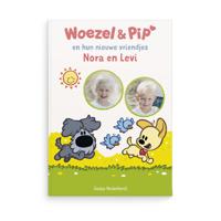 Boek met namen en foto's - Woezel en Pip tweelingeditie - XL boek (Hardcover)