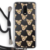 Tijger: OnePlus 7 Transparant Hoesje met koord