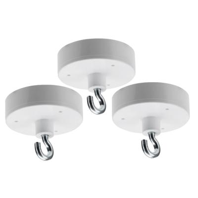 Ophang haak magneet - 3x - metaal - Dia 4,3 cm - spullen ophangen - Max 5 kilo Ophang haak magneet - 3x - metaal - Dia 4,3 cm - spullen ophangen - Max 5 kilo