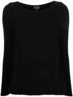 Emporio Armani haut en maille à encolure ronde - Noir Emporio Armani haut en maille à encolure ronde - Noir