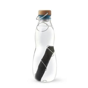 Black+Blum Eau Good Glazen Waterfles - 650ml - Blauw