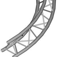 Duratruss DT 33/2 300 cm 90 gr cirkelonderdeel 3 meter 90 graden