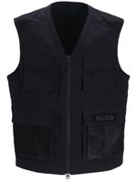 HUGO gilet cargo à patch logo - Noir