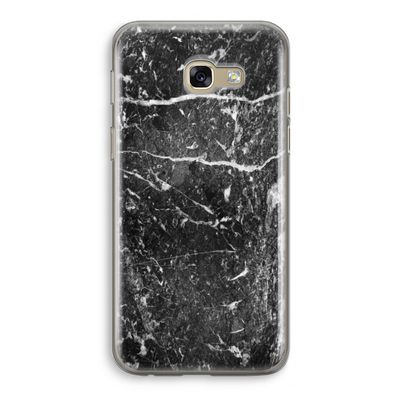 Zwart marmer: Samsung Galaxy A5 (2017) Transparant Hoesje