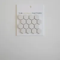The Mosaic Factory London Mozaiek Tegel Hexagon - Super Wit Porselein Ongeglazuurd, R11 260x300 mm