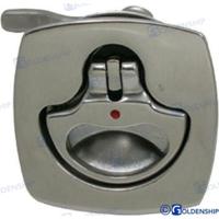 Tiradores GS72416 - TIRADOR INOX CUADRADO C/LLAVE 63X63