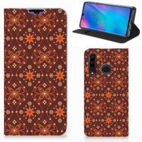 Huawei P30 Lite New Edition Hoesje met Magneet Batik Brown - thumbnail