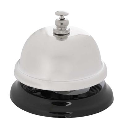 Kinvara Tafelbel - zilver/zwart - metaal - D6,5 cm - receptiebel