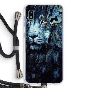Darkness Lion: Samsung Galaxy A10 Transparant Hoesje met koord
