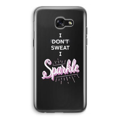 Sparkle quote: Samsung Galaxy A5 (2017) Transparant Hoesje