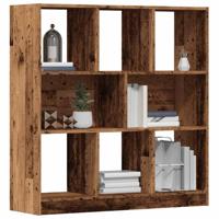Boekenkast 97,5x29,5x100 cm bewerkt hout oud houtkleurig