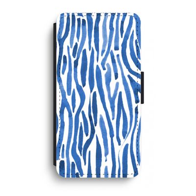 Blauwe nerven: iPhone XR Flip Hoesje